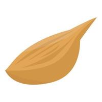 Bad garlic icon, isometric style vector