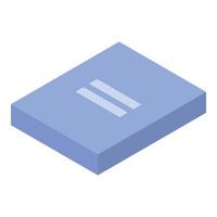 Lab folder icon, isometric style vector