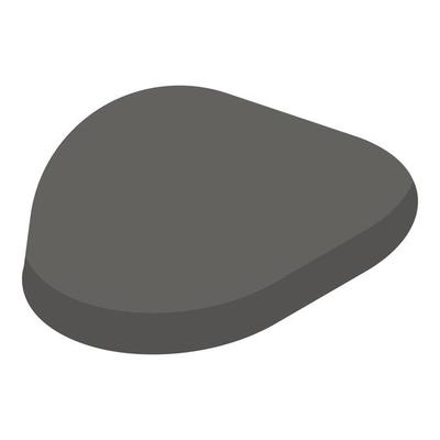 Black mouse icon, isometric style