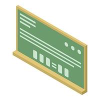 Scientist board icon, isometric style vector