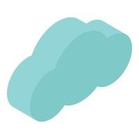 icono de nube de datos, estilo isométrico vector