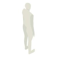 icono de maniquí, estilo isométrico vector