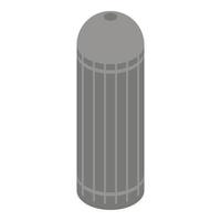 Milk cistern icon, isometric style vector