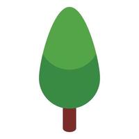 Tree icon, isometric style vector