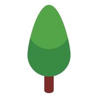 Tree icon, isometric style vector