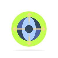 Business Deployment Management Product Abstract Circle Background Flat color Icon vector
