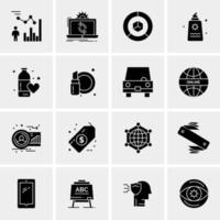 16 Universal Business Icons Vector Creative Icon Illustration to use in web and Mobile Related project