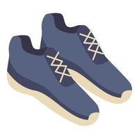 icono de zapatos deportivos, estilo isométrico vector