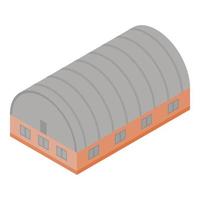 Cart hangar icon, isometric style vector