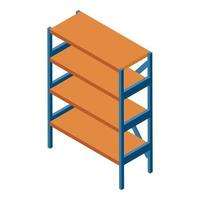 Shelf icon, isometric style vector