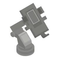 Plastic phone holder icon, isometric style vector