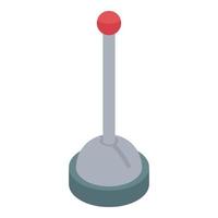 Assembly line handle icon, isometric style vector