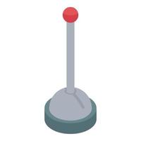 Assembly line handle icon, isometric style vector