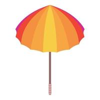 Colorful umbrella icon, isometric style vector