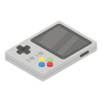 Gamepad icon, isometric style vector