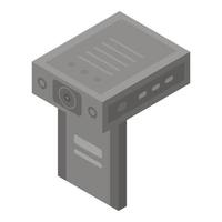 Car dvr icon, isometric style vector