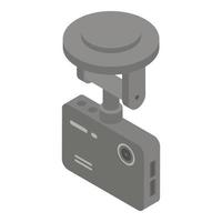 Dvr camera icon, isometric style vector