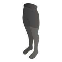 Training tights icon, isometric style vector