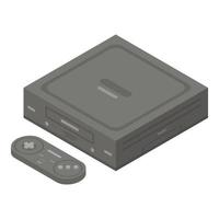 Video game console icon, isometric style vector