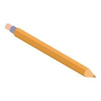 Office pencil icon, isometric style vector
