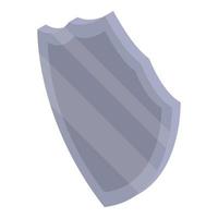 Shiny shield icon, isometric style vector