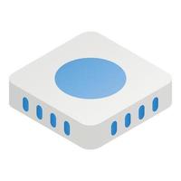 icono de enrutador wifi, estilo isométrico vector