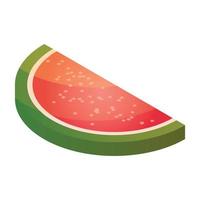 Candy jelly watermelon icon, isometric style vector