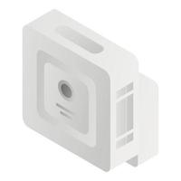 Modern motion sensor icon, isometric style vector