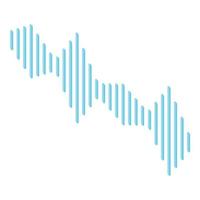 Equalizer icon, isometric style vector