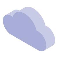 Modern data cloud icon, isometric style vector