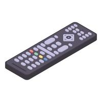 Media box remote control icon, isometric style vector