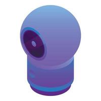 Web camera icon, isometric style vector