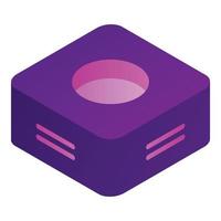 Wifi router icon, isometric style vector