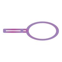 Magnify glass icon, isometric style vector