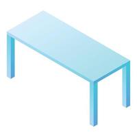 Table icon, isometric style vector