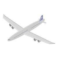 Cargo airplane icon, isometric style vector