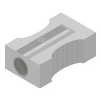 Metal sharpener icon, isometric style vector