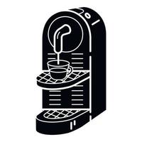 Coffee cup maker icon, simple style vector