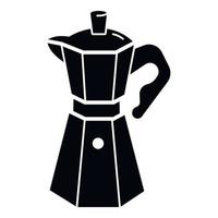 icono de cafetera, estilo simple vector