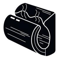 Infrared hand dryer icon, simple style vector