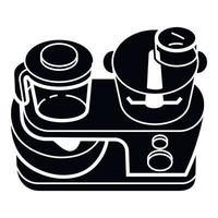 Food processor icon, simple style vector