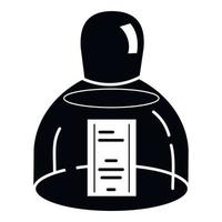 Man perfume bottle icon, simple style vector