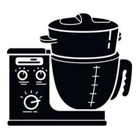 Cook food processor icon, simple style vector