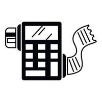 Payment machine icon, simple style vector