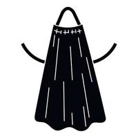 Plastic apron icon, simple style vector