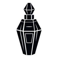 Perfume bottle icon, simple style vector