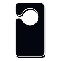 Hanger tag icon, simple style vector