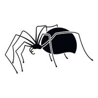 icono de araña giratoria, estilo simple vector