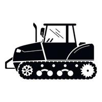 Farm crawler icon, simple style vector