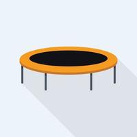 Modern trampoline icon, flat style vector